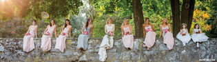 Beautiful Adirondack bridesmaids in Saratoga Spring